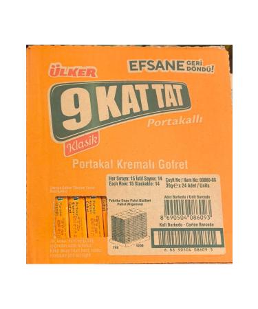 Ulker 9 Kat Tat Orange 39 Grams (24 pieces)