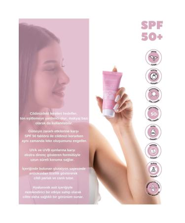 appamour Anti-Blemish Tone Equalizing SPF 50 Pink Tinted Sunscreen with Glutathione Hyaluronic Acid Effect 50 ml - Buy Online on GoSupps.com