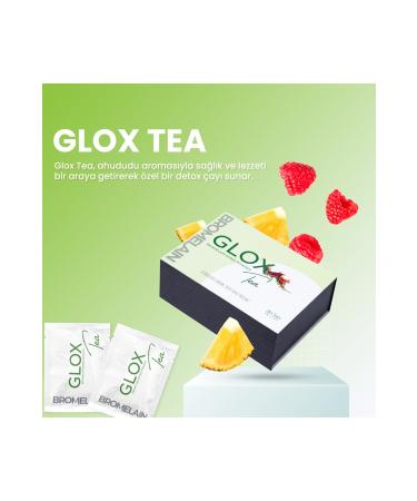 Glox Tea Gloxtea Bromelain Herbal Tea Helping to Regulate Metabolism 60 Sachets 30 Days Use Glox - Buy Online on GoSupps.com