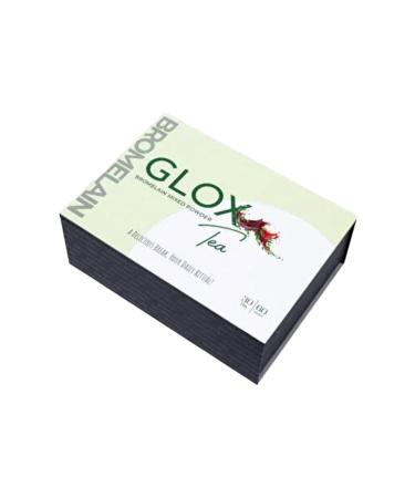 Glox Tea Gloxtea Bromelain Herbal Tea Helping to Regulate Metabolism 60 Sachets 30 Days Use Glox