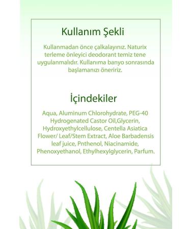 Naturix Sweat and Odor Preventive Whitening Aloe Vera Unisex Roll-On 50 ml - Buy Online on GoSupps.com