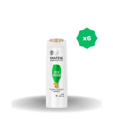 Pantene NATURAL SYNTHESIS POWER AND SHAMPOO 350 ML X 6 PIECES