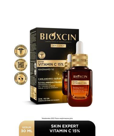 Bioxcin Vitamin C 15% Revitalizing Serum 30 ml - Ester C Niacinamide (Vitamin B3) - Buy Online on GoSupps.com