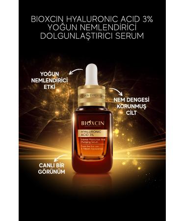 Bioxcin Hyaluronic Acid 3% 30 Ml Intensive Moisturizing Plumping Serum - Panthenol (Vitamin B5) - Buy Online on GoSupps.com