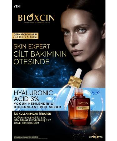 Bioxcin Hyaluronic Acid 3% 30 Ml Intensive Moisturizing Plumping Serum - Panthenol (Vitamin B5) - Buy Online on GoSupps.com