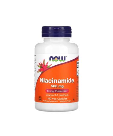 Now Foods Niacinamide 500 mg 100 Veg Capsules usa vers.038473