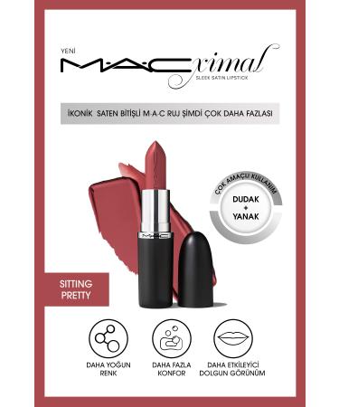 Mac Sleek Satin Lipstick Iconic Satin Finish Lipstick 3.5GM