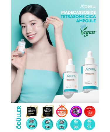 Missha Cica Ampoule for Sensitive and Damaged Skin A'PIEU Madecassoside Tetrasome Cica Ampoule - Buy Online on GoSupps.com