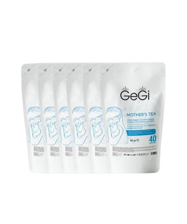GEGI Mixed Herbal Tea for Breastfeeding Mothers Supporting Milk Increase and Gas Relief Economical Pack of 6
