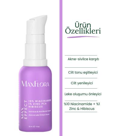 MaxFlora Niacinamide Zinc Skin Care Serum Anti-Acne Pimples and Blackheads Anti-Spot Serum - Buy Online on GoSupps.com