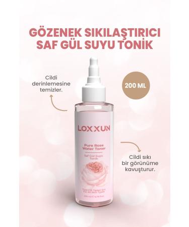 LOXXUN Pore Tightening Pure Rose Water Toner Purifying Effect 200 ml - Buy Online on GoSupps.com