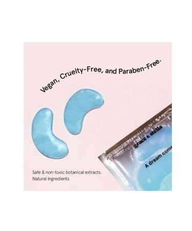 grace & stella Award Winning Viral Eye Mask Blue 12 Pairs Reduces Dark Circles Puffy Eyes & Wrinkles - Buy Online on GoSupps.com