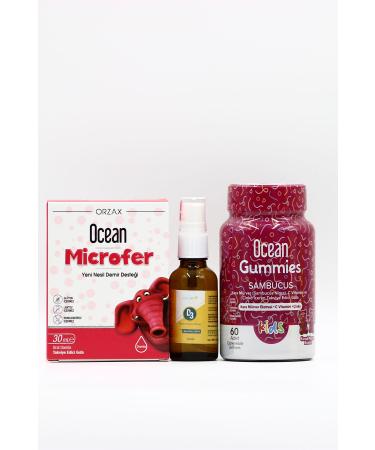 Iron and Immune Support Package for Children with Ocean Microfer Estellife D3 Ocean Gummies Sambucus - Buy Online on GoSupps.com