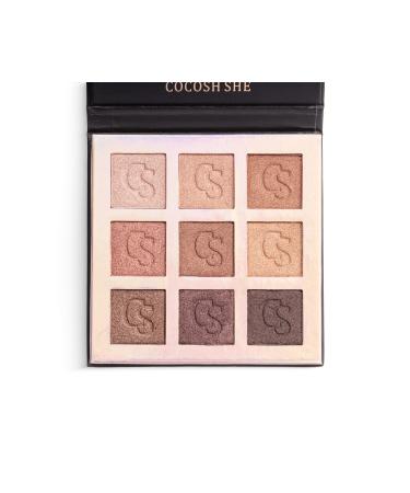 Cocosh She Nude Shine 9 Color Eyeshadow Palette High Pigmentation Non-Clumping Easy Blending - Buy Online on GoSupps.com