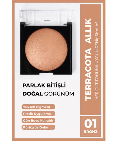 Cocosh She Terracotta Blush 10 Gr 01 Bronze Easy Distribution Non-Clumping Fine-Smooth Texture Vivid Look