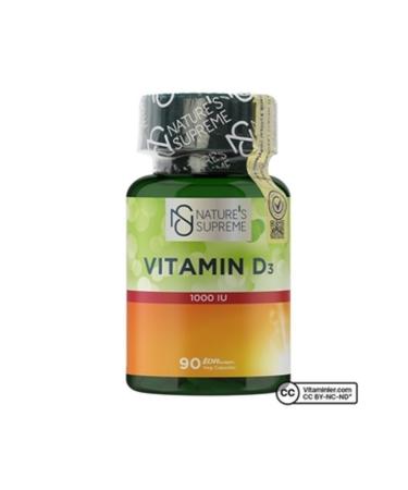 NOVAFACE STD Vitamin D3 1000 Iu 90 Capsules Classic