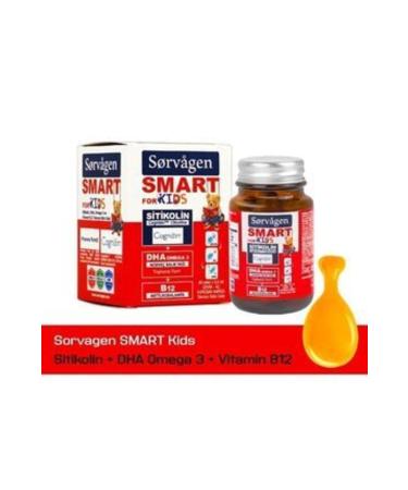 NOVAFACE STD Smart Kids Citicoline Dha Omega 3 Norwegian Fish Oil B12 60 Capsules Classic