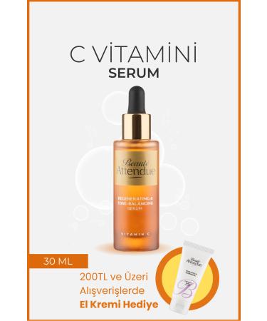 BEAUTE ATTENDUE Vitamin C Tone Equalizer Brightener Anti-Stain Antioxidant Serum (ASCORBIC ACID HYALURONIC ACID)