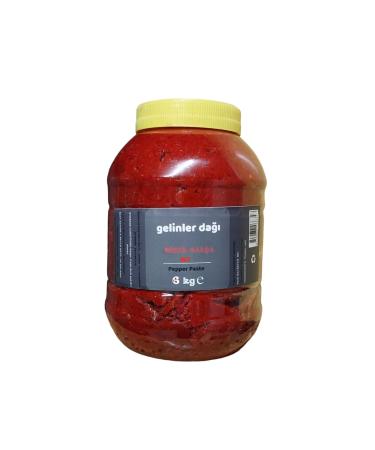 Gelinler Mountain Hatay Local Pepper Paste (Hot) Sun Drying 6000 cc (New Season 2024) Advantageous Buy 6 kg Pay 5 kg