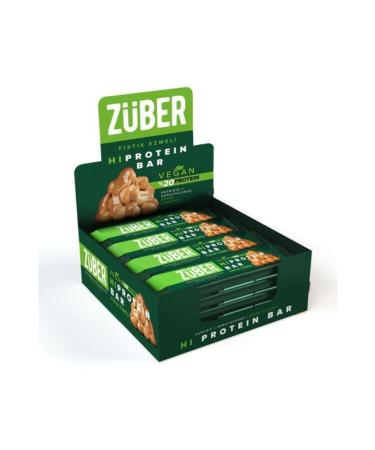 Z ber Vegan Hi-protein Bar with Peanut Butter 45 G - 12 Pieces X 45gr - Buy Online on GoSupps.com