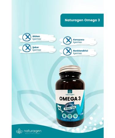 Naturagen Omega 3 Fish Oil 1200 Mg 60 Softgels Fish Oil - Buy Online on GoSupps.com
