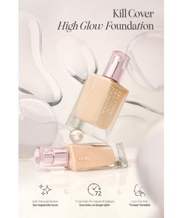 CLIO Lasting Coverage and Intense Radiance Foundation Clio Kill Cover High-Glow Foundation (4 Ginger) - Buy Online on GoSupps.com