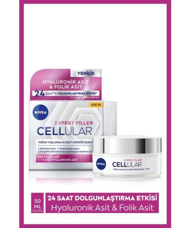 NIVEA Cellular Expert Filler Intensive Anti-Aging Day Care Face Cream 50ml Spf15 Hyaluronic Acid