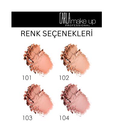 Carla Professional Make Up Matte Blush - Ultrasoft Matte Blusher Peach - No: 103 - Buy Online on GoSupps.com