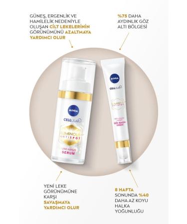 NIVEA Luminous630 Anti-Dark Circle Eye Care Cream 15ml Bright Eye Contour Hyaluronic Acid Effect - Buy Online on GoSupps.com