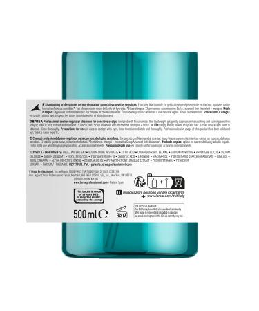 L'oreal Professionnel Serie Expert Scalp Advanced Sensitive Scalp Professional Shampoo 500ml - Buy Online on GoSupps.com