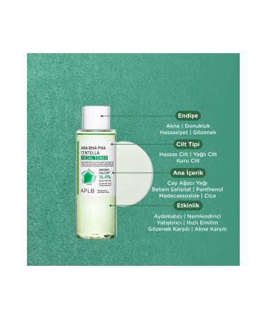 APLB - Aha Bha Pha Centella Facial Toner 160 ml - Aha Bha Pha Centella Content Toner - Buy Online on GoSupps.com