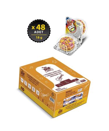 Biscuit Puff Colorful Biscuit 18 g x 48 Pieces