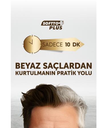 Softto Plus Brown Dark Chestnut Shampoo (No More White Hair 10 Minutes) 350 ML KeyProduct414 - Buy Online on GoSupps.com