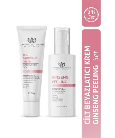 Arab Makeup World Skin Whitening & Ginseng Peeling 2-Piece Set