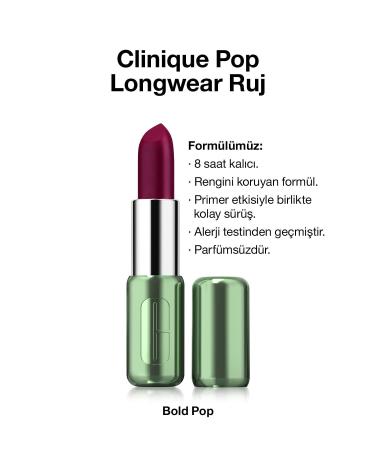 Clinique Rich Pigmentation Color-Staying Matte Finish Lipstick-Bold Pop passi.3731