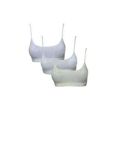 Skygo Padded Rope Strap White Gray And Cream Bustier 3 Pieces
