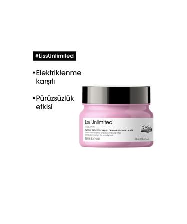 L'oreal Professionnel Serie Expert Liss Unlimited Anti-frizz and Intense Softness Mas - Buy Online on GoSupps.com