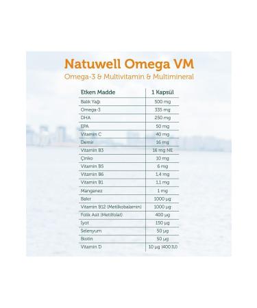 Natuwell Omega VM 30 Tablet NTWOVM301 - Buy Online on GoSupps.com