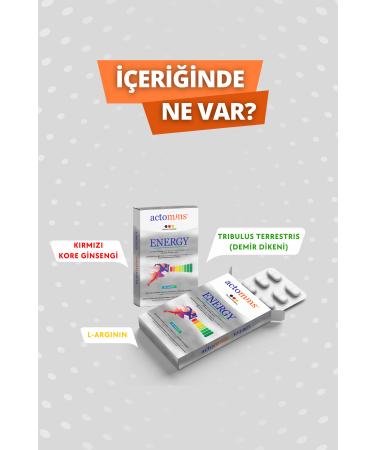 Acto Mins Energy Food Supplement Containing Tribulus Ginseng L-arginine - Buy Online on GoSupps.com