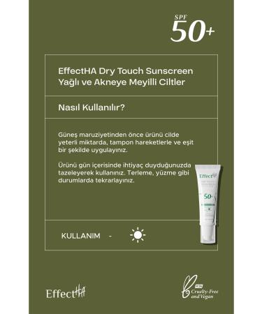 EffectHA Dry Touch Sunscreen Sunscreen Cream for Oily & Combination Skin Spf50 - Buy Online on GoSupps.com