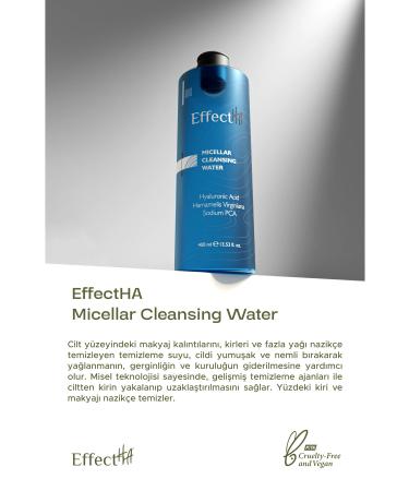EffectHA Micellar Cleansing Water Make-Up Remover Water for All Skin Types - Buy Online on GoSupps.com