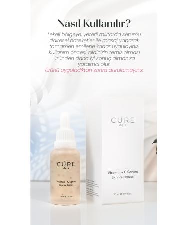 Cure dela Vitamin C Serum - Vitamin E & Hyaluronic Acid - Buy Online on GoSupps.com