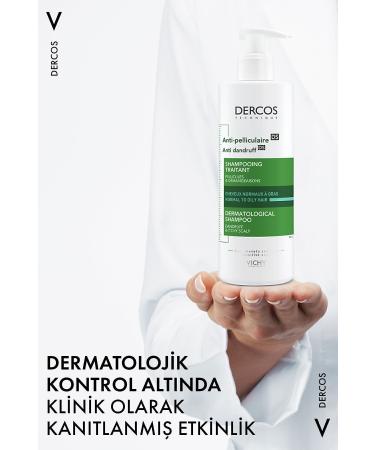 Vichy Dercos Anti Dandruff Anti Dandruff Shampoo 390 ml - Normal and Oily Hair - Buy Online on GoSupps.com