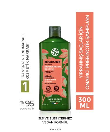 Yves Rocher Restorative Shampoo Helps Hair Strands Repair Themselves While Gently Cleansing Hair eleg.2772