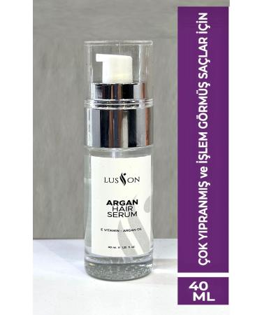 Lusion Argan Hair Serum Nourishing and Contains Vitamin E for Damaged and Slow Growing Hair