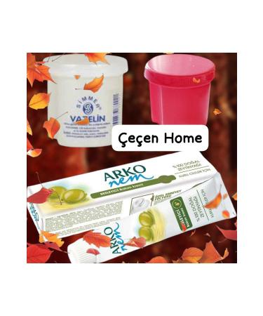 E EN HOME Olive Oil Hand and Body Cream + Vaseline Gift 3-Piece Special Set