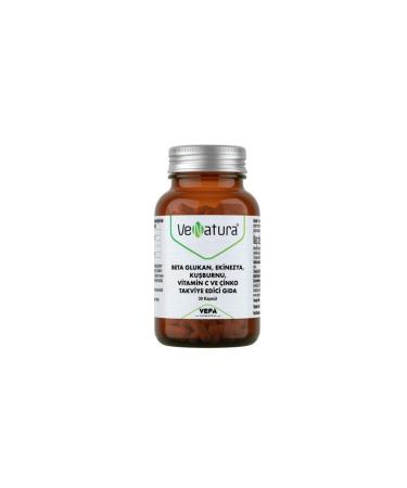 Venatura Beta Glucan Echinacea Rosehip Vitamin C And Zinc 30 Capsules