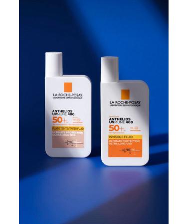 La Roche Posay Anthelios Uvmune Fluid Spf 50 High Protection Tinted Face Sunscreen for All Skin Types - Buy Online on GoSupps.com