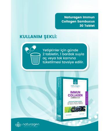 Naturagen Immun Collagen Sambucus (KARAM RVER) New Glass Bottle 30 Tablets - Buy Online on GoSupps.com
