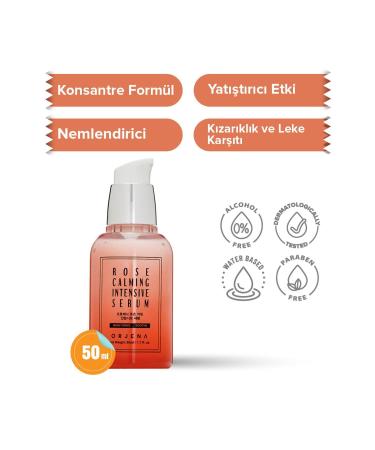 Orjena Rose Calming Intensive Anti-Aging Moisturizing Calming Serum 50ml - Buy Online on GoSupps.com